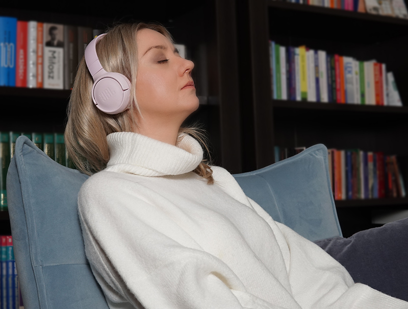 Słuchanie nagrań na stres